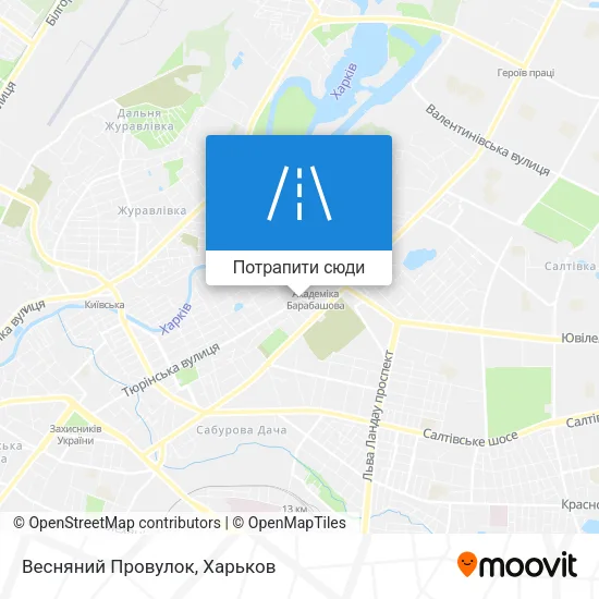 Карта Весняний Провулок