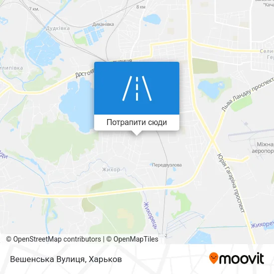 Карта Вешенська Вулиця