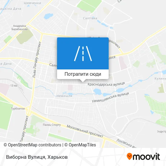 Карта Виборна Вулиця