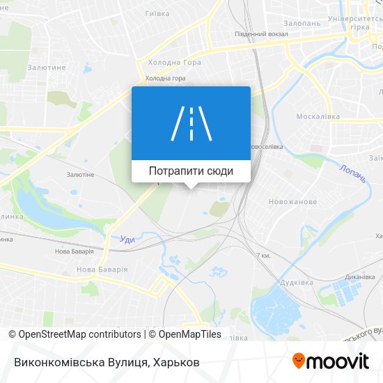 Карта Виконкомівська Вулиця