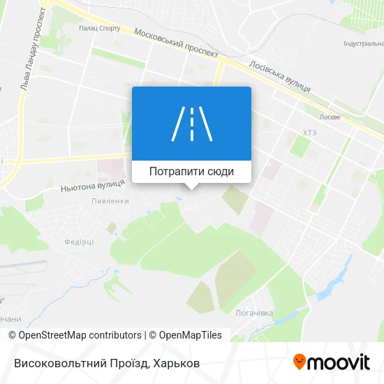 Карта Високовольтний Проїзд