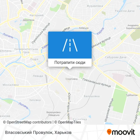 Карта Власовський Провулок