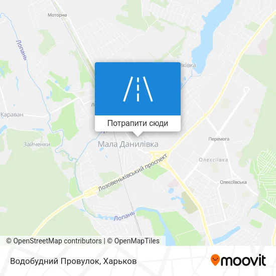Карта Водобудний Провулок