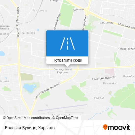 Карта Волзька Вулиця