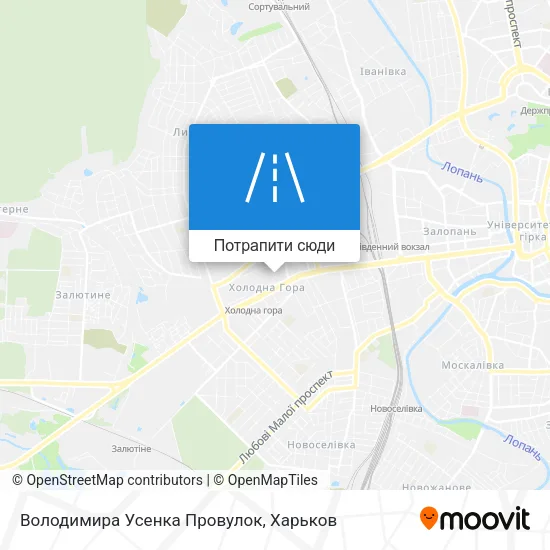 Карта Володимира Усенка Провулок