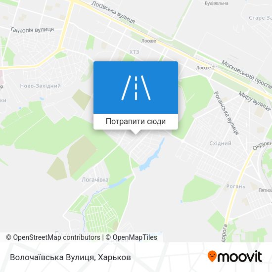 Карта Волочаївська Вулиця