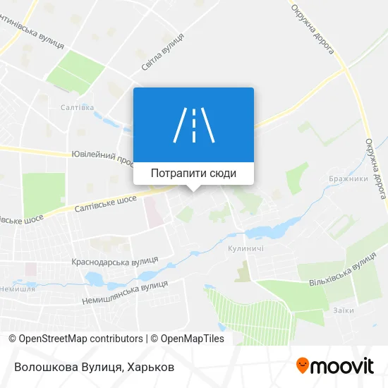 Карта Волошкова Вулиця