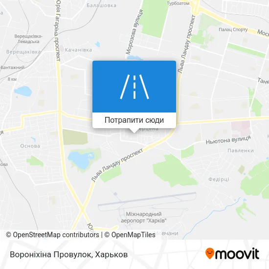 Карта Вороніхіна Провулок