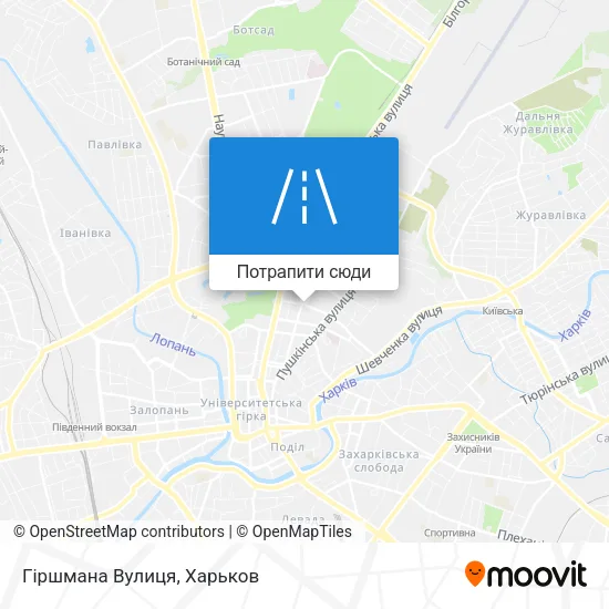 Карта Гіршмана Вулиця