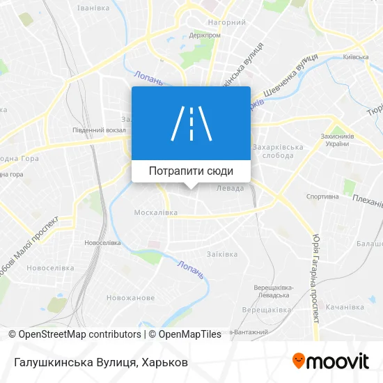 Карта Галушкинська Вулиця