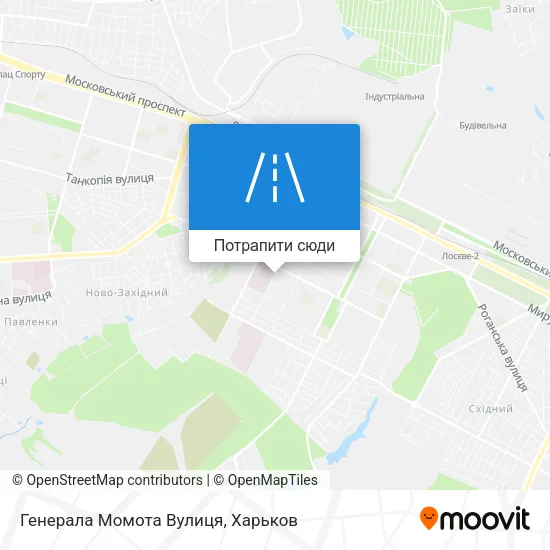 Карта Генерала Момота Вулиця