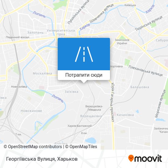 Карта Георгіївська Вулиця