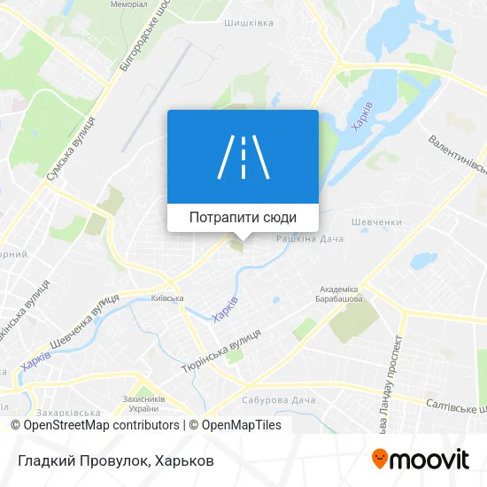 Карта Гладкий Провулок