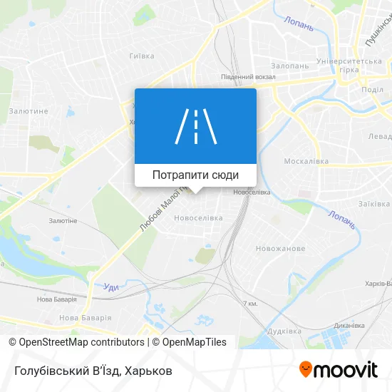 Карта Голубівський В’Їзд