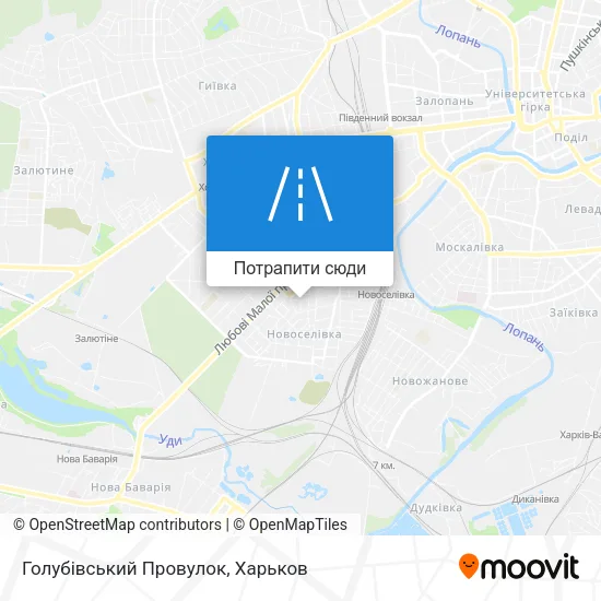 Карта Голубівський Провулок