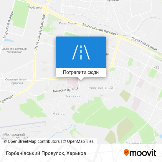 Карта Горбанівський Провулок