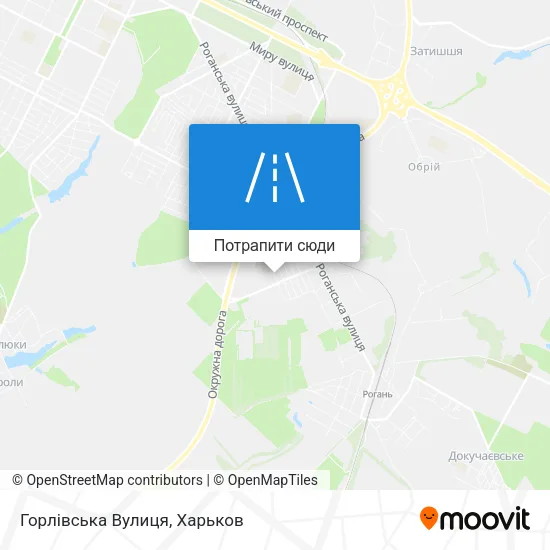 Карта Горлівська Вулиця