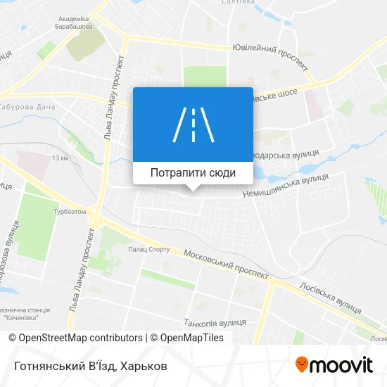 Карта Готнянський В’Їзд