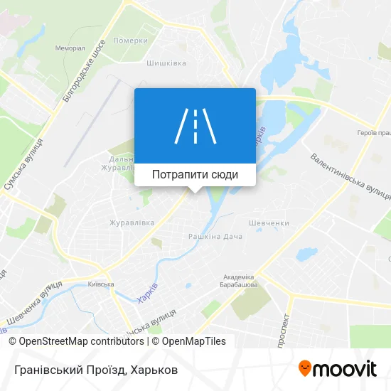 Карта Гранівський Проїзд