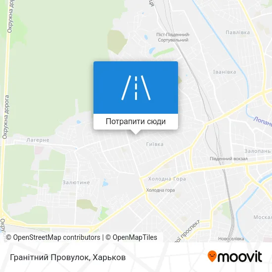 Карта Гранітний Провулок