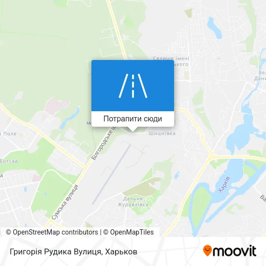 Карта Григорія Рудика Вулиця