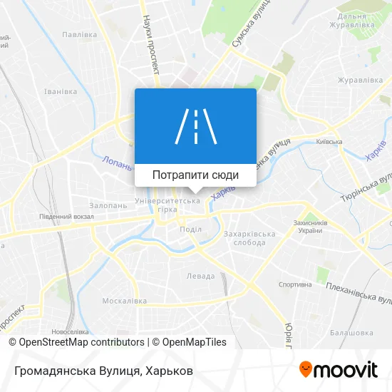 Карта Громадянська Вулиця
