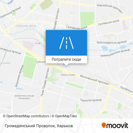 Карта Громадянський Провулок