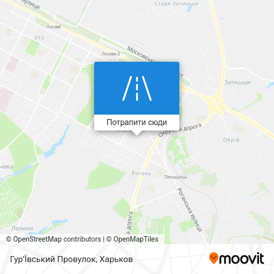 Карта Гур’Ївський Провулок