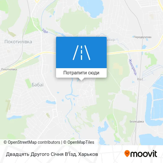 Карта Двадцять Другого Січня В’Їзд