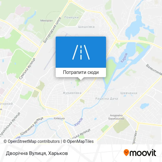 Карта Дворічна Вулиця