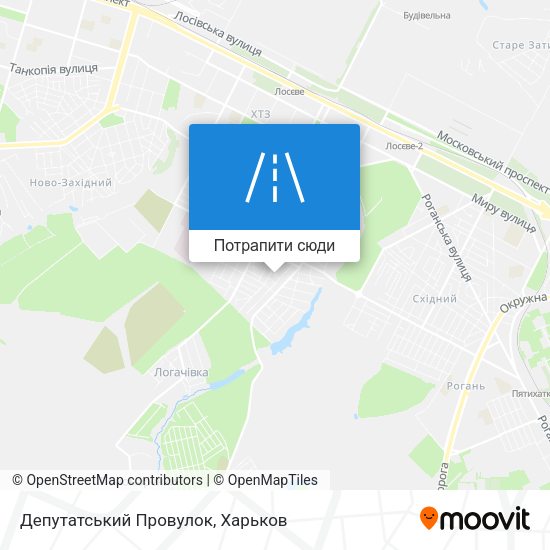 Карта Депутатський Провулок
