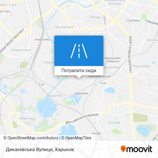 Карта Диканівська Вулиця