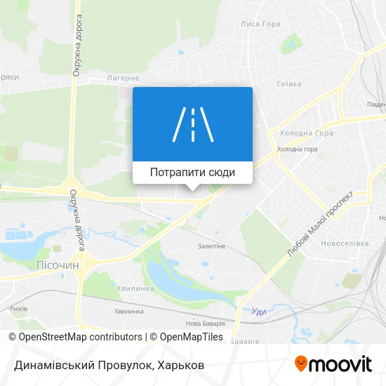 Карта Динамівський Провулок