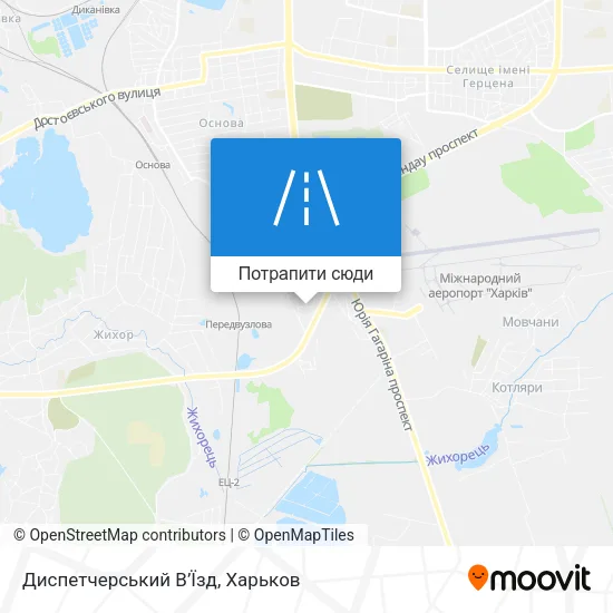 Карта Диспетчерський В’Їзд
