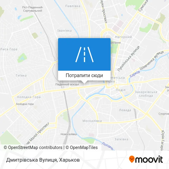 Карта Дмитрівська Вулиця