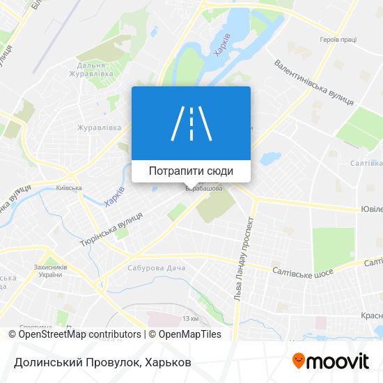 Карта Долинський Провулок