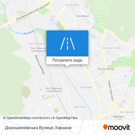 Карта Дорошенківська Вулиця