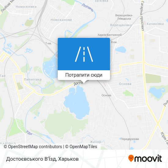 Карта Достоєвського В’Їзд