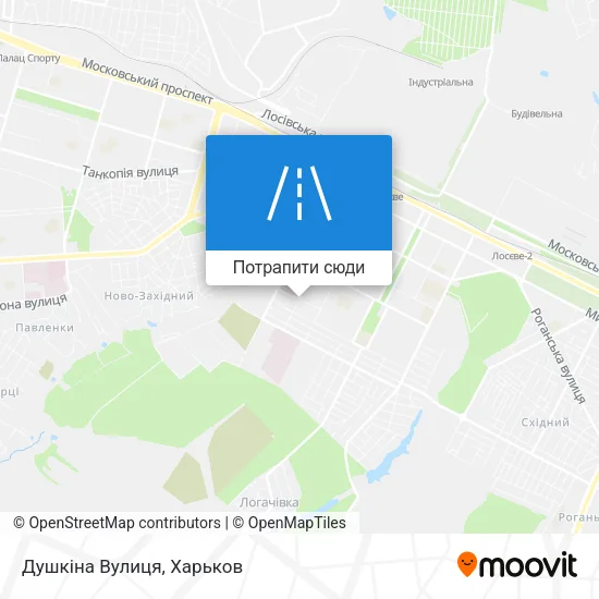 Карта Душкіна Вулиця