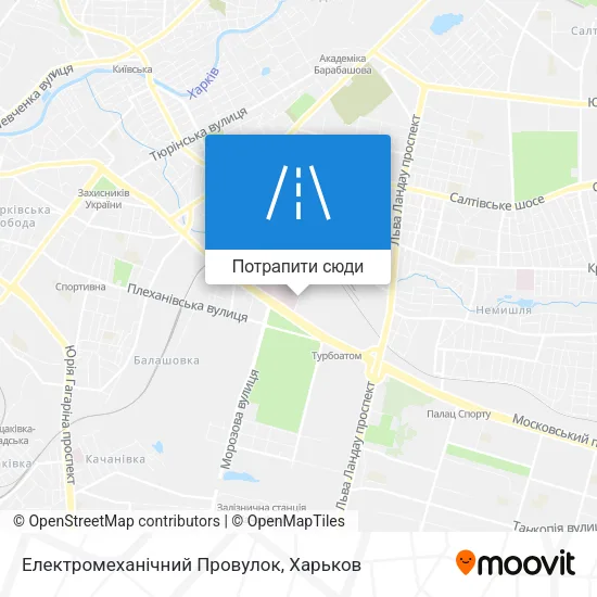 Карта Електромеханічний Провулок