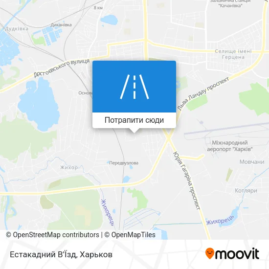 Карта Естакадний В’Їзд