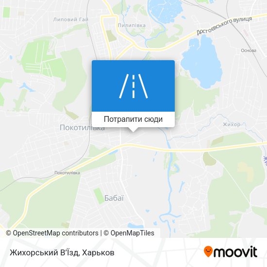 Карта Жихорський В’Їзд