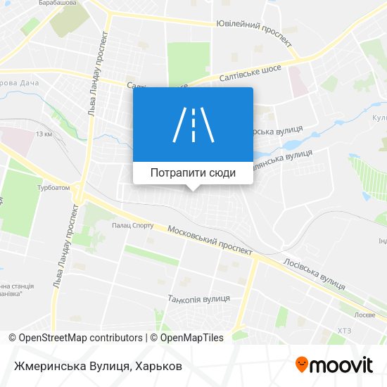 Карта Жмеринська Вулиця
