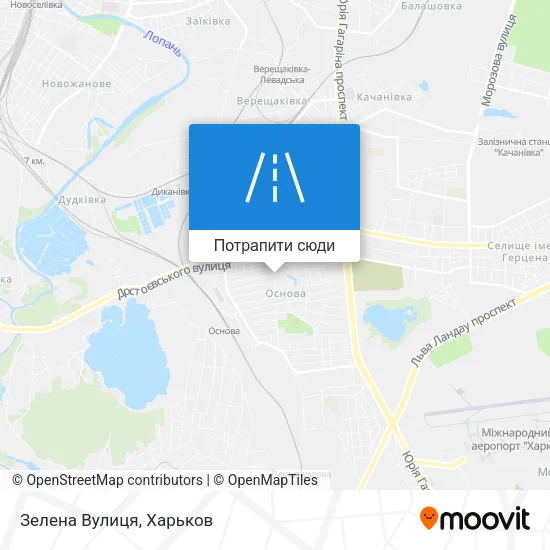 Карта Зелена Вулиця