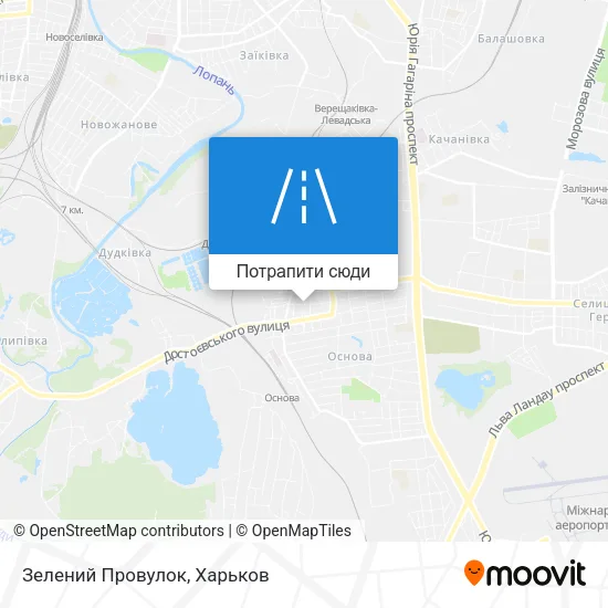 Карта Зелений Провулок