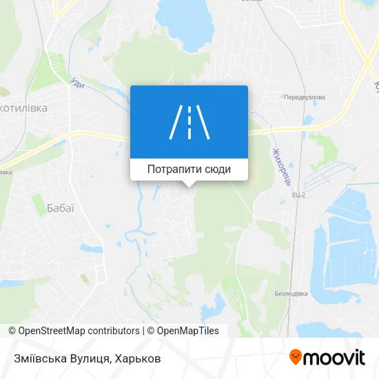 Карта Зміївська Вулиця