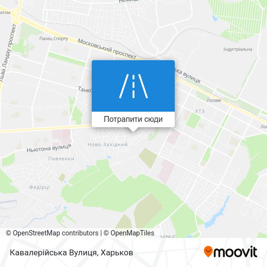 Карта Кавалерійська Вулиця