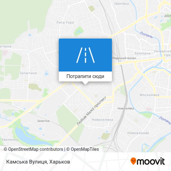 Карта Камська Вулиця