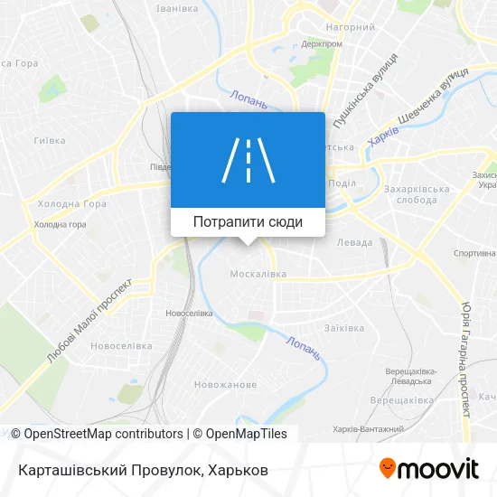 Карта Карташівський Провулок