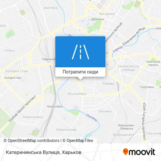 Карта Катерининська Вулиця